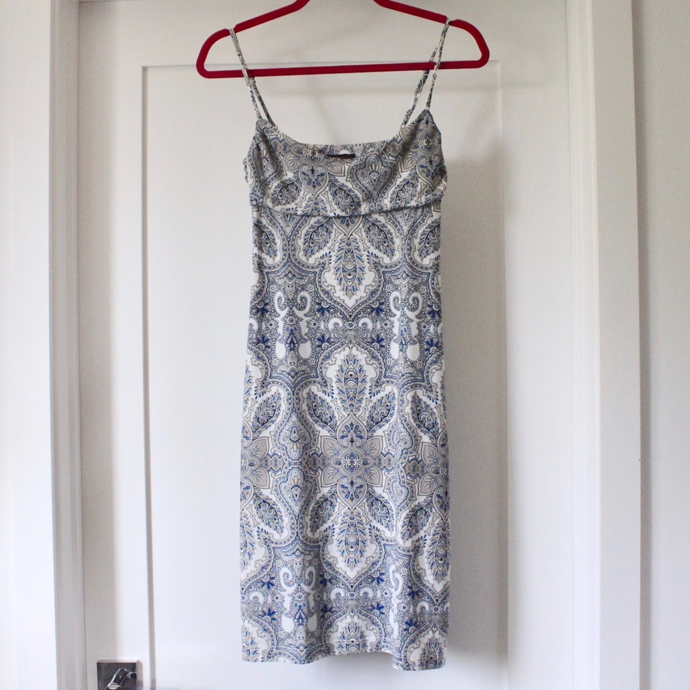 BCBGMaxAzria paisley print sundress with spaghetti straps Sz S